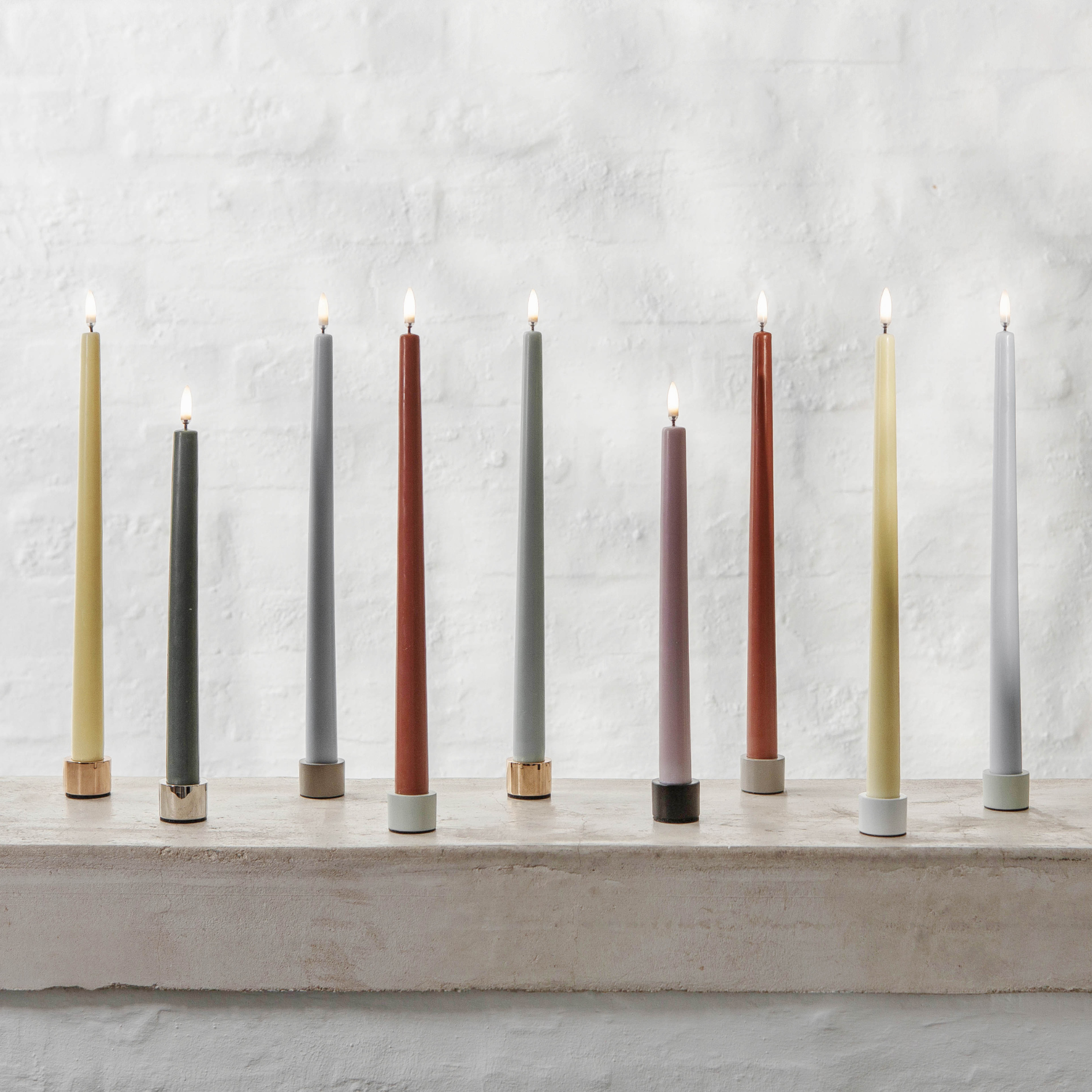 Uyuni LED Taper Candle